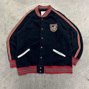 American Eagle Outfitters Black and Red Bomber Jacket